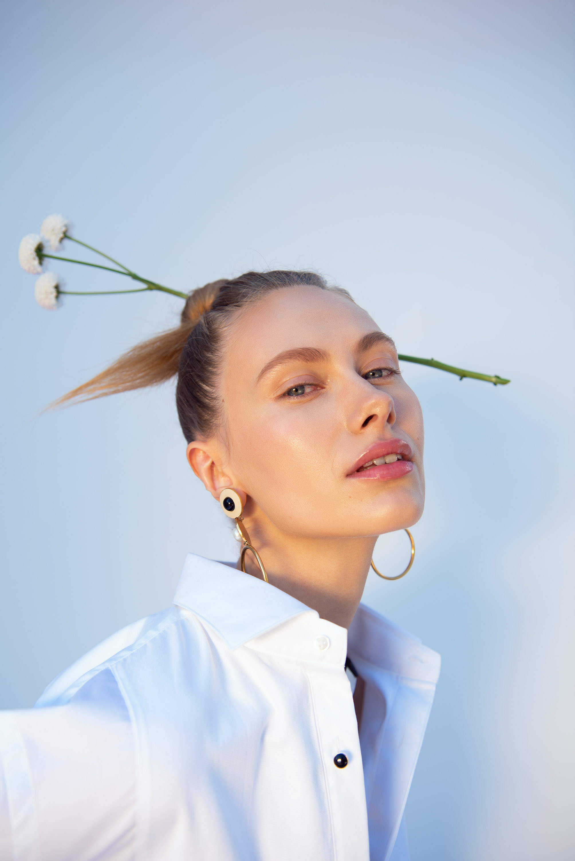 Floral Fusion classic fashion editorial photograph cover