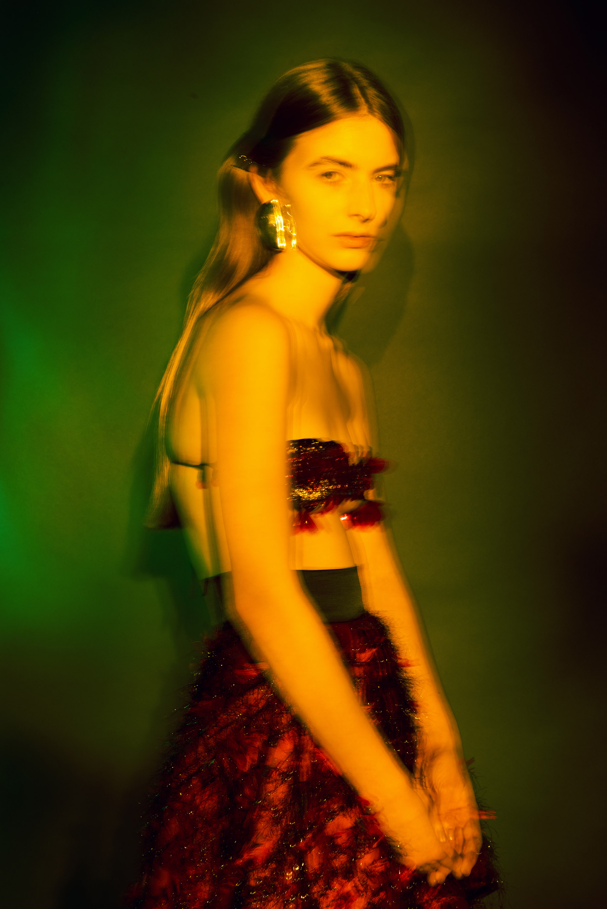 Hiding Melancholy classic fashion editorial photograph cover
