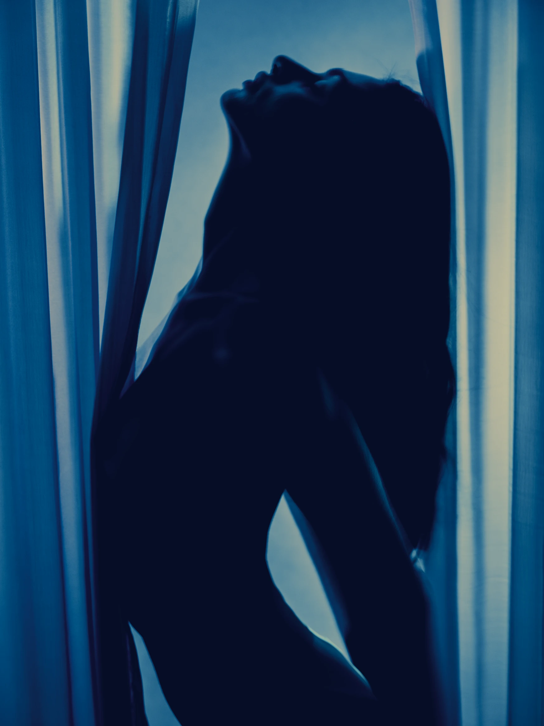 Veiled editorial fashion photography frame 02