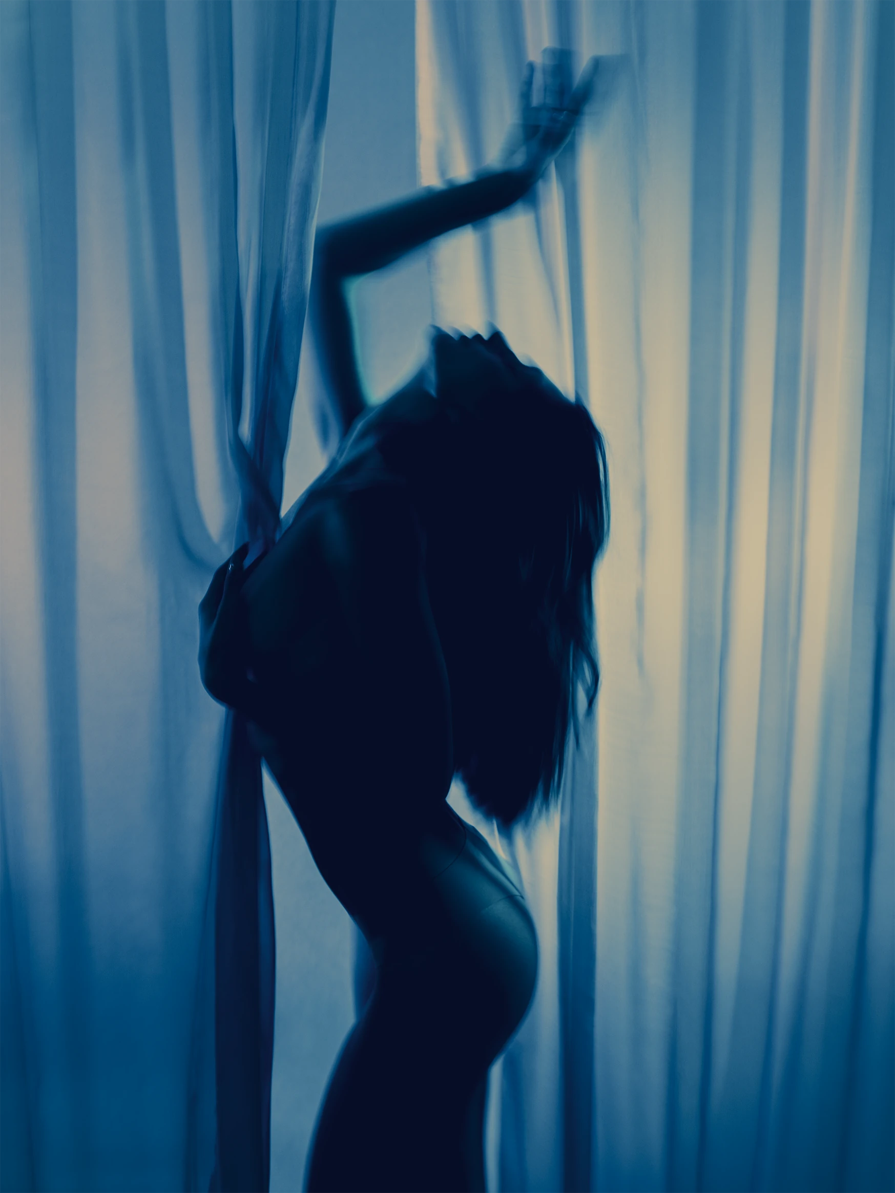 Veiled editorial fashion photography frame 04